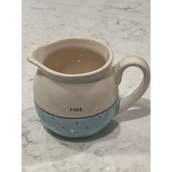 Rae Dunn Blue Polka Dot 5 Piece Artisan Collection Tea Set‎ - Picture 4 of 12